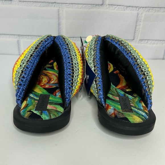 Farm Rio Black Banana Puffy Crochet Flip Flop size 7 - Picture 4 of 10